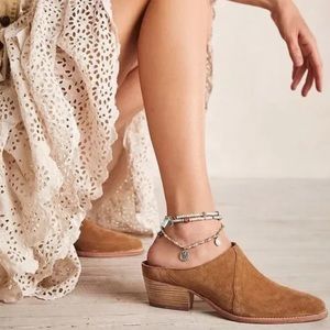 Free People New Frontier Suede Western Mules